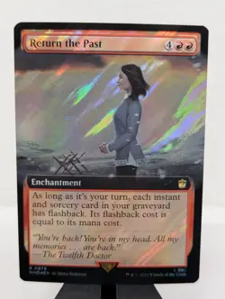Return the Past - NM - Extended Art Surge Foil MTG Doctor Who Unplayed Magic - Image 1