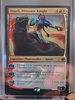 Huatli, Dinosaur Knight Ixalan MTG Foil Near Mint - Image 3