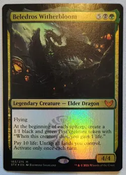 MTG Magic [x1] Beledros Witherbloom [x1] FOIL Strixhaven: School of Mages M/NM - Image 1