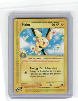 Pichu (58) Expedition Rare Pokemon Heavily played - Image 1