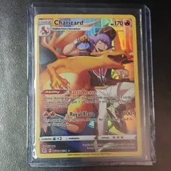 Pokemon Charizard TG03/TG30 Lost Origin Trainer Gallery Full Art Holo 170HP - Image 1