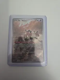 Pokemon TCG Mr. Mime 179/165 Scarlet & Violet Holo Illustration Rare 151 - Image 1
