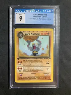 2000 Pokemon DARK MACHOKE Team Rocket 1st Edition 40/82 Mint 9 - Image 1