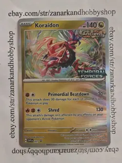 Pokemon Koraidon SVP 091 Black Star Promo NM - Image 1