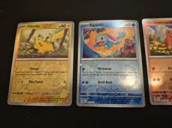 Pokemon 151 Starters Cosmos Reverse Holo Promo Lot NM English - Image 2