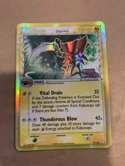 Pokemon Kabutops 9/110 EX Holon Phantoms Holo rare NM - Image 1