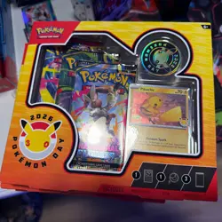 Pokemon TCG 2026 Pokemon Day 30th Anniversary Sealed Box Pikachu Promo 3 Packs - Image 1