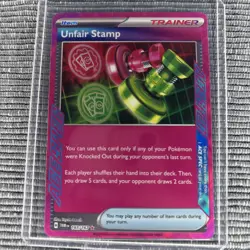 Unfair Stamp ACE SPEC Rare #165/167 - SV06: Twilight Masquerade - Pokemon TCG - Image 1
