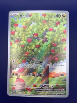 Applin 185 Twilight Masquerade Illustration Rare Pokemon TCG - NM - Image 1