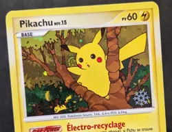 Pokemon TCG Pikachu DP16 Countdown Calendar Snowflake Stamp *French* Promo 2008 - Image 4