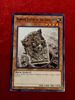 Yu-Gi-Oh! Barrier Statue of The Drought - Rare MAGO-EN115 1st Ed. Unplayed Mint+ - Image 1