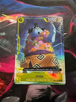 Bandai Jinbe ST29-005 Starter Deck 29: Egghead Holo 5000 Power One Piece CCG - Image 1