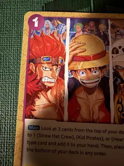 One Piece TCG Pirate League Store Promo Luffy Law Kid Nami Zoro Sanji Op05-076 - Image 3