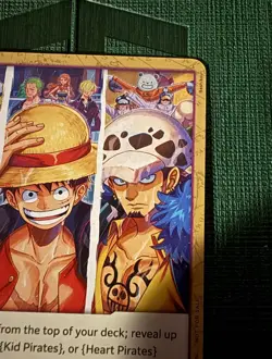One Piece TCG Pirate League Store Promo Luffy Law Kid Nami Zoro Sanji Op05-076 - Image 4