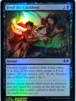 Feed the Cauldron 91 Wilds of Eldraine Foil Magic The Gathering - Image 1