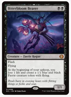 Magic the Gathering MTG - Bitterbloom Bearer - Lorwyn Eclipsed - NM - Image 1