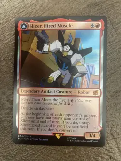 MTG: Slicer, Hired Muscle Slicer, High-Speed Antagonist #006/115 Mythic Foil NM - Image 1