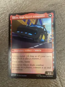 MTG: Slicer, Hired Muscle Slicer, High-Speed Antagonist #006/115 Mythic Foil NM - Image 2
