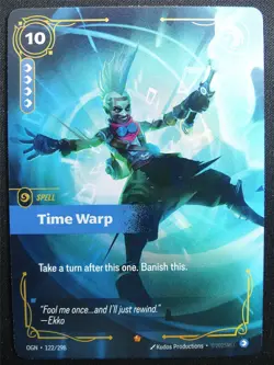 Time Warp 122/298 Epic Rare Foil - OGN - Riftbound Card #2CY - Image 1