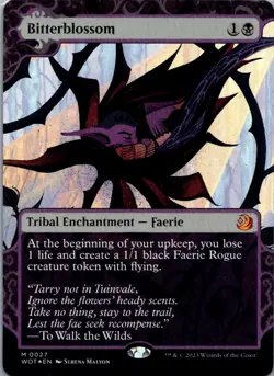 Bitterblossom Foil from Wilds of Eldraine: Enchanting Tales, #27 in NM condition - Image 1