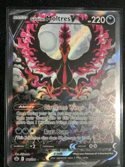 Pokemon TCG Galarian Moltres v Alt Art SWSH Chilling Reign 177/198 - NM - Image 1