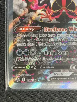Pokemon TCG Galarian Moltres v Alt Art SWSH Chilling Reign 177/198 - NM - Image 4