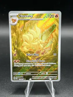 Pokemon TCG Ninetales 199/197 2023 Obsidian Flames Illustration Rare Card NM VN1 - Image 1
