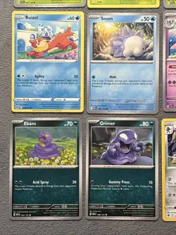 Pokemon Cards Lot Mimikyu. Onix Ekans Grimer 151. Lilligant Brianne tinkaton + - Image 5