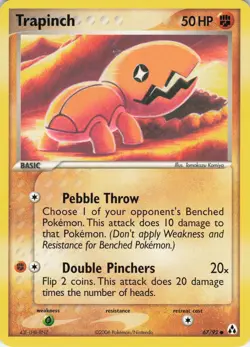 Trapinch 67/92 Legend Maker Common Normal Pokemon TCG - Image 1