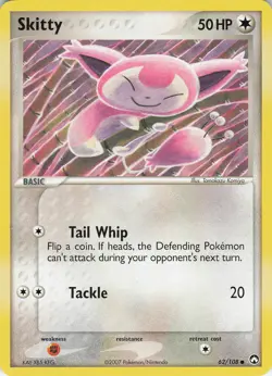 Skitty 62/108 Power Keepers Common Normal Pokemon TCG - Image 1