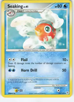Seaking 62/130 Uncommon Normal Diamond and Pearl NM Pokemon - Image 1