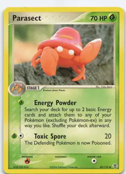 Parasect 43/112 Uncommon Normal FireRed & LeafGreen LP Pokemon - Image 1
