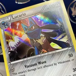 Lucario 63/124 XY Fates Collide 2016 Holo Rare Pokemon TCG Card - NM - Image 3