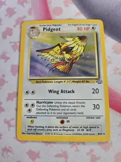 Pokemon TCG Pidgeot Jungle 8/64 Holo Unlimited Holo Rare - Image 1