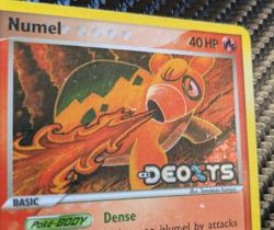 Numel 68/107 EX Deoxys Reverse Holo Moderately Played Pokemon TCG Stamped 2005 - Image 3