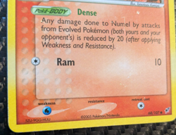 Numel 68/107 EX Deoxys Reverse Holo Moderately Played Pokemon TCG Stamped 2005 - Image 4