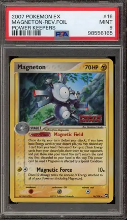Pokemon Magneton EX Power Keepers Reverse Holo Rare #16 PSA 9 Mint - Image 1