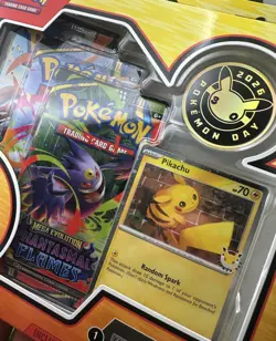 Pokemon TCG 2026 Pokemon Day 30th Anniversary Sealed Box Pikachu Promo 3 Packs - Image 4