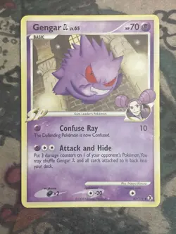 Pokemon TCG Gengar GL LV65 Rising Rivals Card 40/111 2009 - Image 1