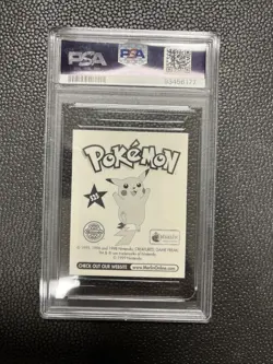 1999 Merlin Pokemon Mew #S25 Prism Sticker - PSA 9 Mint - Image 2