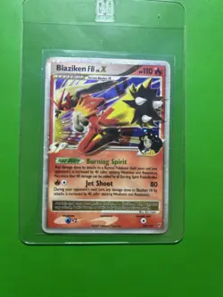 Pokemon TCG Blaziken FB LV.X Holo Level-Up Card 142/147 2009 English - Image 1