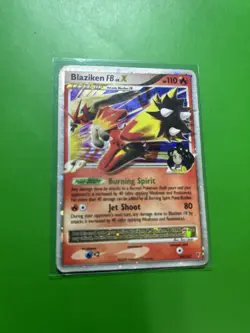 Pokemon TCG Blaziken FB LV.X Holo Level-Up Card 142/147 2009 English - Image 4
