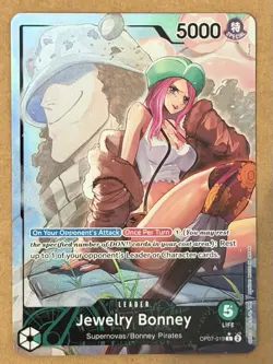 2024 One Piece Jewelry Bonney 500 Years in the Future Leader #OP07-019 Alt Art - Image 1
