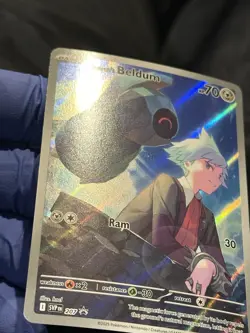 Steven’s Beldum SVP 207 Black Star Promo Illustration Rare NM Pokemon Card - Image 2