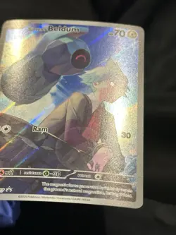 Steven’s Beldum SVP 207 Black Star Promo Illustration Rare NM Pokemon Card - Image 3