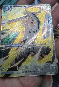 Trunks Holo Winner Card Dragon Ball Fusion World Tournament FB01-049 NM/M - Image 1