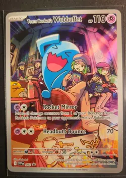 Team Rocket's Wobbuffet 203 Sv Scarlet & Violet Promo Cards Holo English Version - Image 2