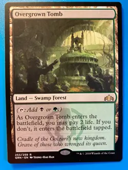 MTG 1x Overgrown Tomb # 253 Guilds of Ravnica Magic the Gathering Card x1 NM - Image 1