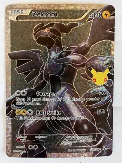 Pokemon TCG Zekrom Celebrations Classic Collection Holo Ultra Rare Card 114/114 - Image 2