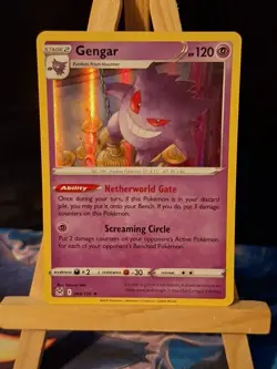 Gengar 066/196 Pokemon Card TCG S&S Lost Origin Holo Rare NM - Image 1